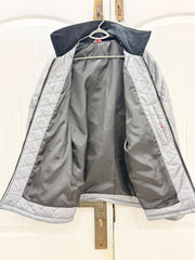 The Diamond-Quilted Barn Jacket — Ash Grey
